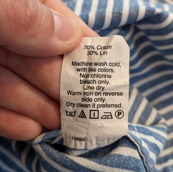 J. Crew Long Sleeve Linen Half Button Down shirt - Picture 13 of 13